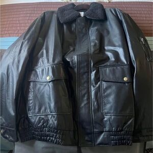 Men's Black Leather Jacket